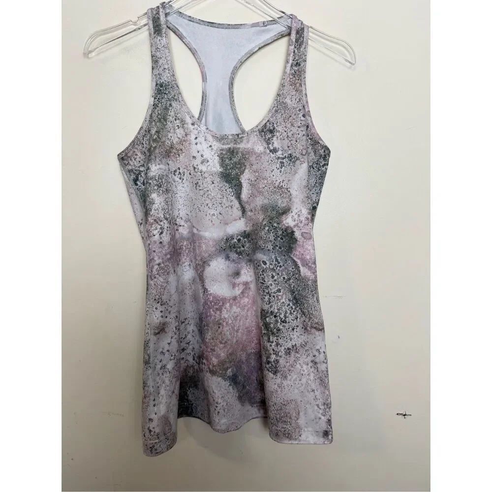 Lululemon Cool Racerback Size 10 Sugar Crush Multi Yoga Running Athletic Gym Spo